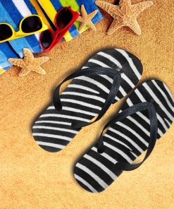 Gearhumans 3D Zebra Flip Flop ZK26052110 Flipflop Women 35EU 