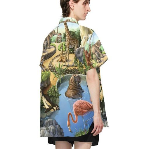 Gearhumans 3D Zoo Animal Hawaii Shirt ZK2505214 Hawai Shirt