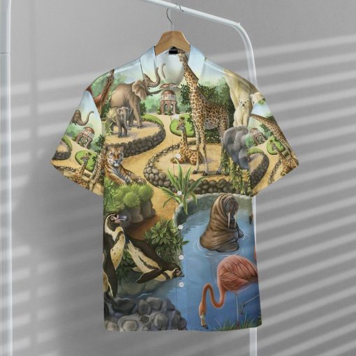Gearhumans 3D Zoo Animal Hawaii Shirt ZK2505214 Hawai Shirt