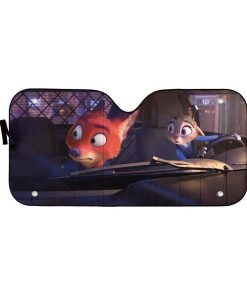 gearhumans 3D Zootopia Custom Car Auto Sunshade GL30078 Auto Sunshade 57''x27.5'' 