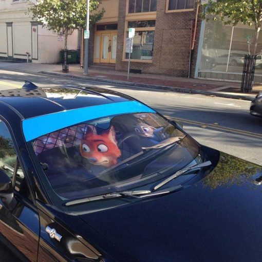 gearhumans 3D Zootopia Custom Car Auto Sunshade GL30078 Auto Sunshade
