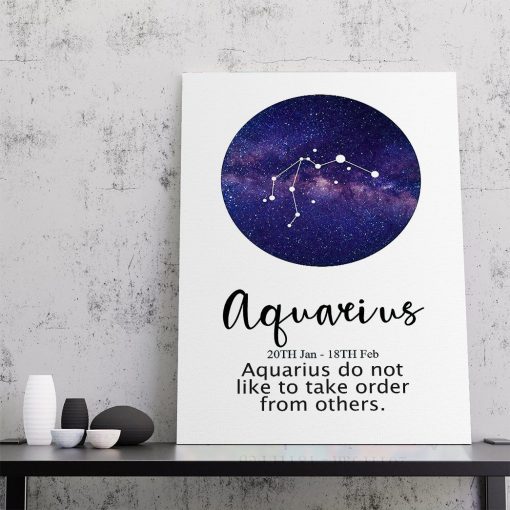 Gearhumans Aquarius Do Not Like To Take Orders From Others Canvas ZK1805217 Canvas