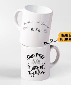 Gearhumans [Best Gift For Father's Day] 3D Our First Fathers Day Custom Name Mug GS07045 Mug