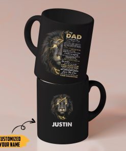 Gearhumans [Best Gift For Father's Day] Gearhuman 3D Happy Father Day Gift My Dad Is My Greatest Hero Custom Name Mug GO25038 Mug