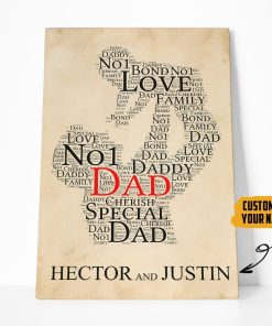 Gearhumans [Best Gift For Father's Day] Gearhuman 3D Happy Fathers Day Gift Custom Name Canvas GO250318 Canvas 1 Piece Non Frame M