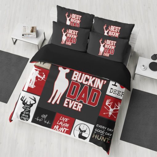 Gearhumans [Best Gift For Father's Day] Gearhuman 3D Happy Mothers Day Best Buckin Dad Ever Custom Bedding Set GO25037 Bedding Set