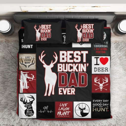 Gearhumans [Best Gift For Father's Day] Gearhuman 3D Happy Mothers Day Best Buckin Dad Ever Custom Bedding Set GO25037 Bedding Set