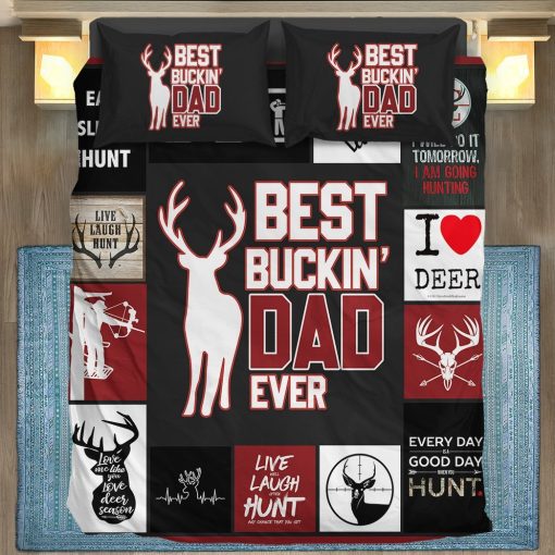 Gearhumans [Best Gift For Father's Day] Gearhuman 3D Happy Mothers Day Best Buckin Dad Ever Custom Bedding Set GO25037 Bedding Set