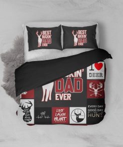 Gearhumans [Best Gift For Father's Day] Gearhuman 3D Happy Mothers Day Best Buckin Dad Ever Custom Bedding Set GO25037 Bedding Set Twin 3PCS