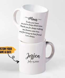 Gearhumans [Best Gift For Father's Day] Gearhuman 3D Happy Mothers Day Fathers Day Combo Gift Dear Mom and Dad Custom Name Mug GO250311 Mug 11oz