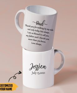 Gearhumans [Best Gift For Father's Day] Gearhuman 3D Happy Mothers Day Fathers Day Combo Gift Dear Mom and Dad Custom Name Mug GO250354 Mug