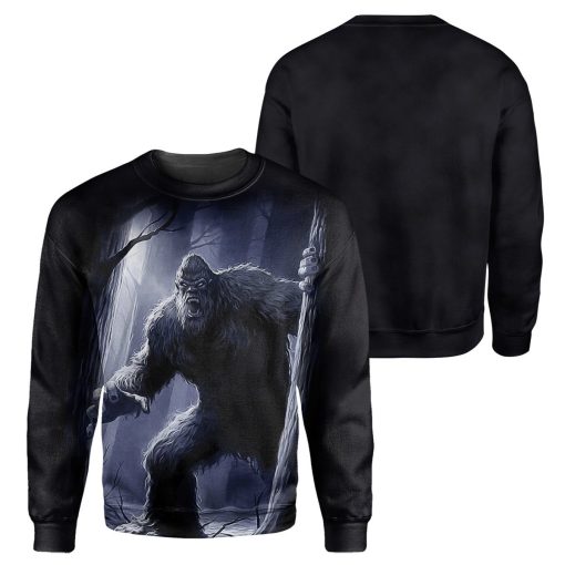 Gearhumans Bigfoot - 3D All Over Printed Shirt shirt 3D Apparel LONG SLEEVE S