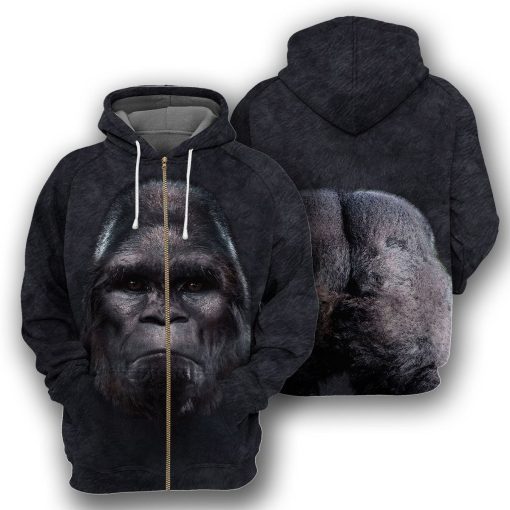 Gearhumans Bigfoot - 3D All Over Printed Shirt shirt 3D Apparel ZIP HOODIE S