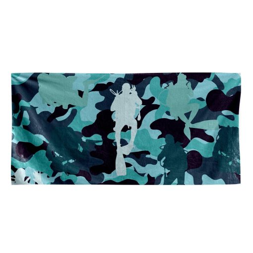 Gearhumans Camo Scuba Diving Beach Towel ZK1905211 Towel Towel 60''x30''