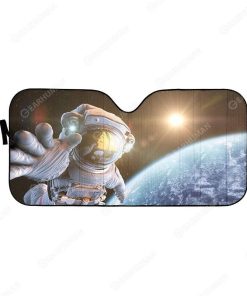 Gearhumans Custom Car Auto Sunshade Astronaut HD-AT0391919-SS 3D Apparel M 