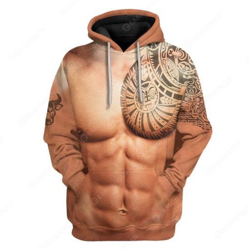 Gearhumans Custom Dwayne Johnson Apparel HD-AT2191905 3D Apparel Hoodie S