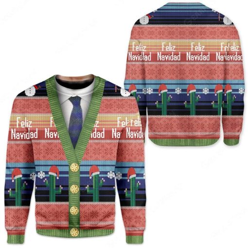 Gearhumans Custom Feliz Navidad Apparel HD-TT1991906 3D Apparel