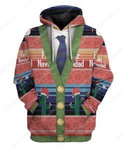 Gearhumans Custom Feliz Navidad Apparel HD-TT1991906 3D Apparel Hoodie S 