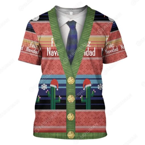 Gearhumans Custom Feliz Navidad Apparel HD-TT1991906 3D Apparel T-Shirt S