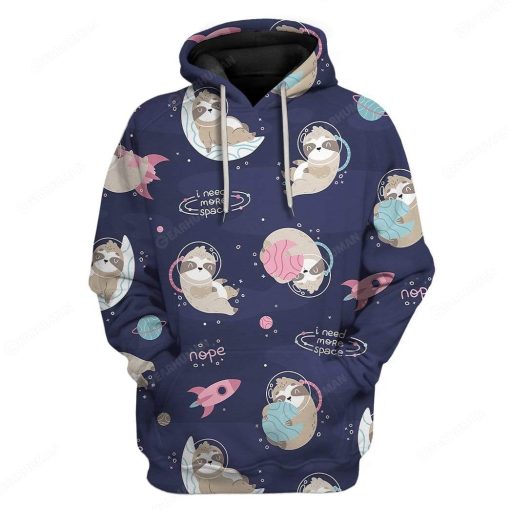 Gearhumans Custom I Need More Space Apparel HD-TT14101921 3D Apparel Hoodie S