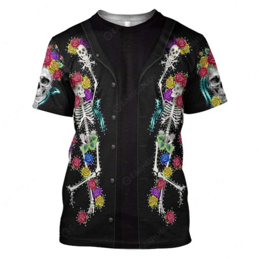 Gearhumans Custom Jerry Garcia Apparel H18907 3D Apparel T-Shirt S