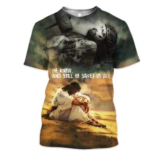 Gearhumans Custom Jesus Apparel HD-DT1891902 3D Apparel T-Shirt S