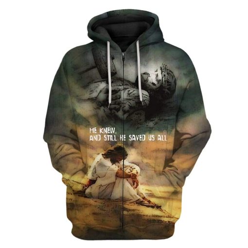 Gearhumans Custom Jesus Apparel HD-DT1891902 3D Apparel Zip Hoodie S