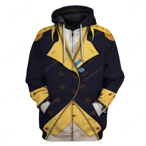 Gearhumans Custom John Barry Apparel HD-DT14101905 3D Apparel Zip Hoodie S