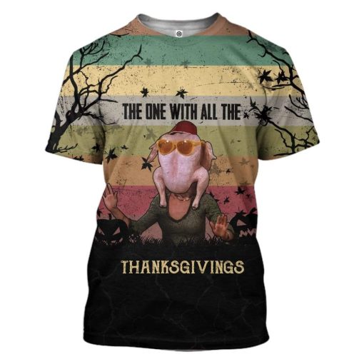 Gearhumans Custom Thanksgiving Apparel HD-AT18101905 3D Apparel T-Shirt S