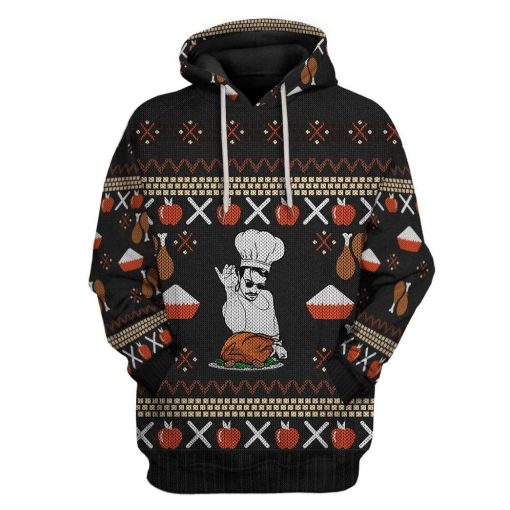 Gearhumans Custom Ugly Christmas Apparel HD-TA18101906 3D Apparel Hoodie S
