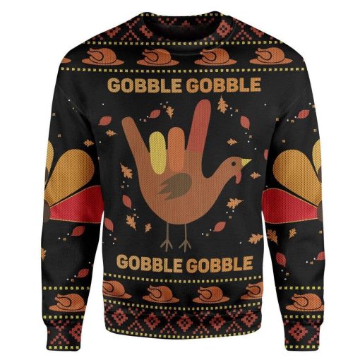 Gearhumans Custom Ugly Gobble Apparel HD-DT17101914 3D Apparel Long Sleeve S