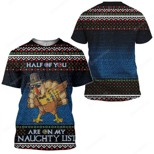 Gearhumans Custom Ugly Naughty Turkey Apparel HD-TA18101901 3D Apparel