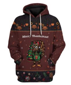 Gearhumans Custom Ugly Turkey Apparel HD-DT18101907 3D Apparel Hoodie S 