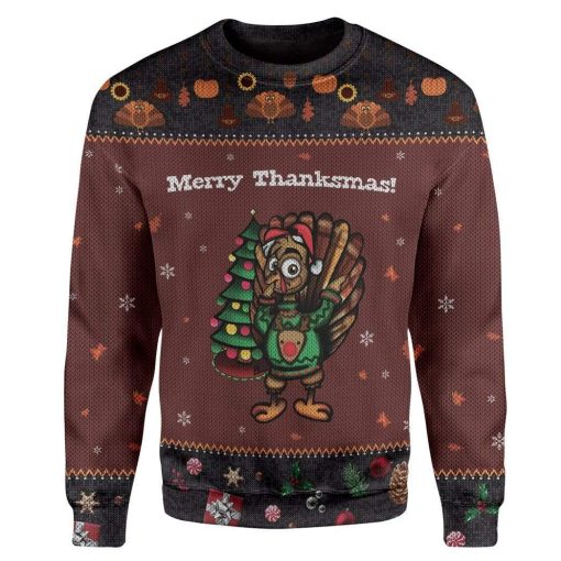 Gearhumans Custom Ugly Turkey Apparel HD-DT18101907 3D Apparel Long Sleeve S