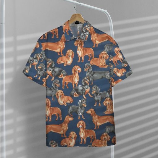 Gearhumans Dachshunds Dogs 3D Custom Hawaii Shirt GO10052113 Hawai Shirt