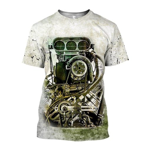 Gearhumans Drag Racing - 3D All Over Printed Shirt shirt 3D Apparel T-SHIRT S