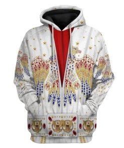 Gearhumans Elvis Presley Suit Custom Tshirt - Hoodies Apparel H11063 3D Apparel Hoodie S