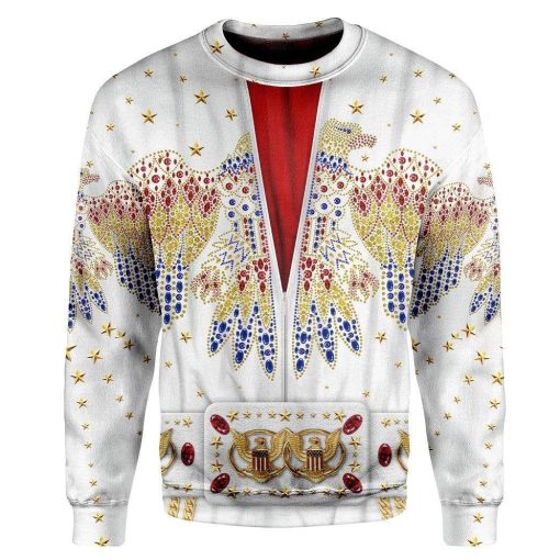 Gearhumans Elvis Presley Suit Custom Tshirt - Hoodies Apparel H11063 3D Apparel Long Sleeve S