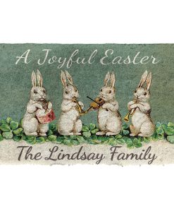 Gearhumans Gearhuman 3D A Joyful Easter Custom Name Doormat GW160323 Doormat Doormat S(15,8''x23,6'') 