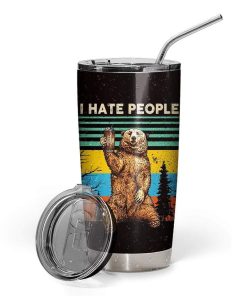 Gearhumans Gearhuman 3D Bear Custom Design Vacuum Insulated Glitter Tumbler GH25053 Glitter Tumbler 20oz/Glitter