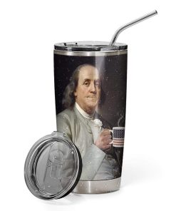 Gearhumans Gearhuman 3D Ben Drinkin Coffee Custom Design Vacuum Insulated Tumbler GW15051 Tumbler 20oz