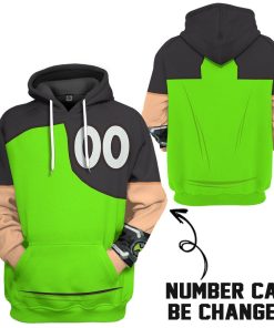 Gearhumans Gearhuman 3D Ben Ten Custom Number Tshirt Hoodie Apparel GV12039 3D Apparel