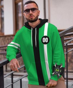 Gearhumans Gearhuman 3D Ben Ten Ultimate Alien Outfit Custom Number Tshirt Hoodie Apparel GV12034 3D Apparel