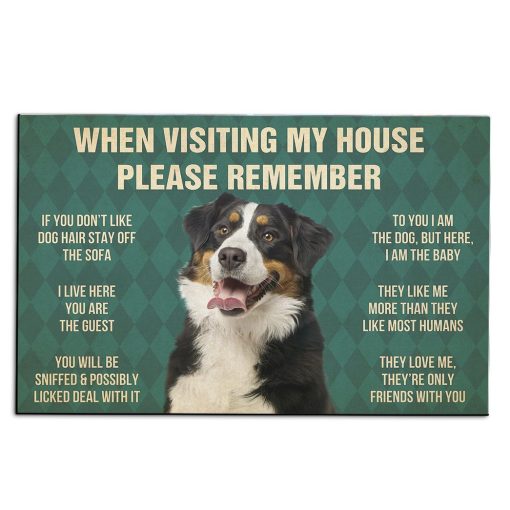 Gearhumans Gearhuman 3D Bernese Mountain Dog Carpet GV26032 Square Carpet Carpet S