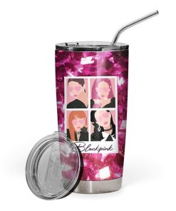 Gearhumans Gearhuman 3D BlackPink Polaroid Custom Name Glitter Tumbler GS22069 Glitter Tumbler 20oz/Glitter