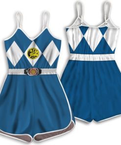 Gearhumans Gearhuman 3D Blue Mighty Morphin Power Ranger Custom Romper GW010410 Rompers Rompers S
