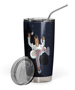 Gearhumans Gearhuman 3D BoJack Horseman Custom Design Vacuum Insulated Tumbler GL27076 Tumbler 20oz