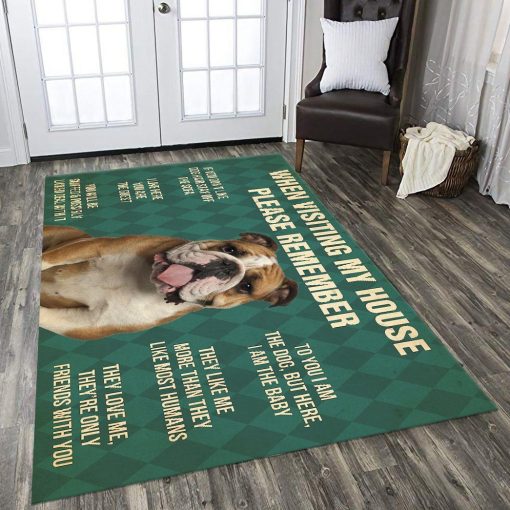 Gearhumans Gearhuman 3D Bulldog Dog Carpet GV240316 Square Carpet