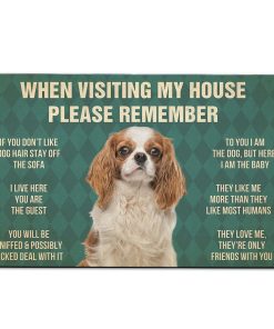 Gearhumans Gearhuman 3D Cavalier King Charles Spaniel Dog Carpet GV240314 Square Carpet Carpet S