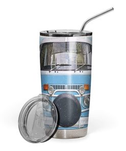Gearhumans Gearhuman 3D Classic Retro Campervan Custom Name Design Vacuum Insulated Tumbler GV180811 Tumbler 20oz